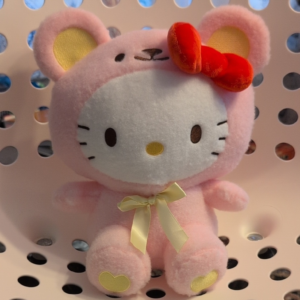 11" Hello Kitty Pink Bear Plush Toy